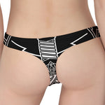 Mjolnir And Younger Futhark Print Women's Thong