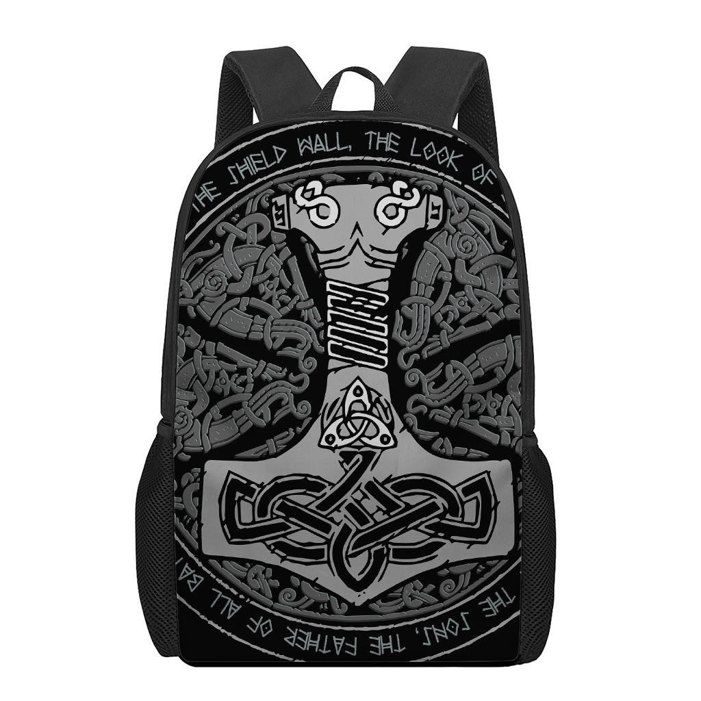 Mjolnir Hammer Of Thor Print 17 Inch Backpack