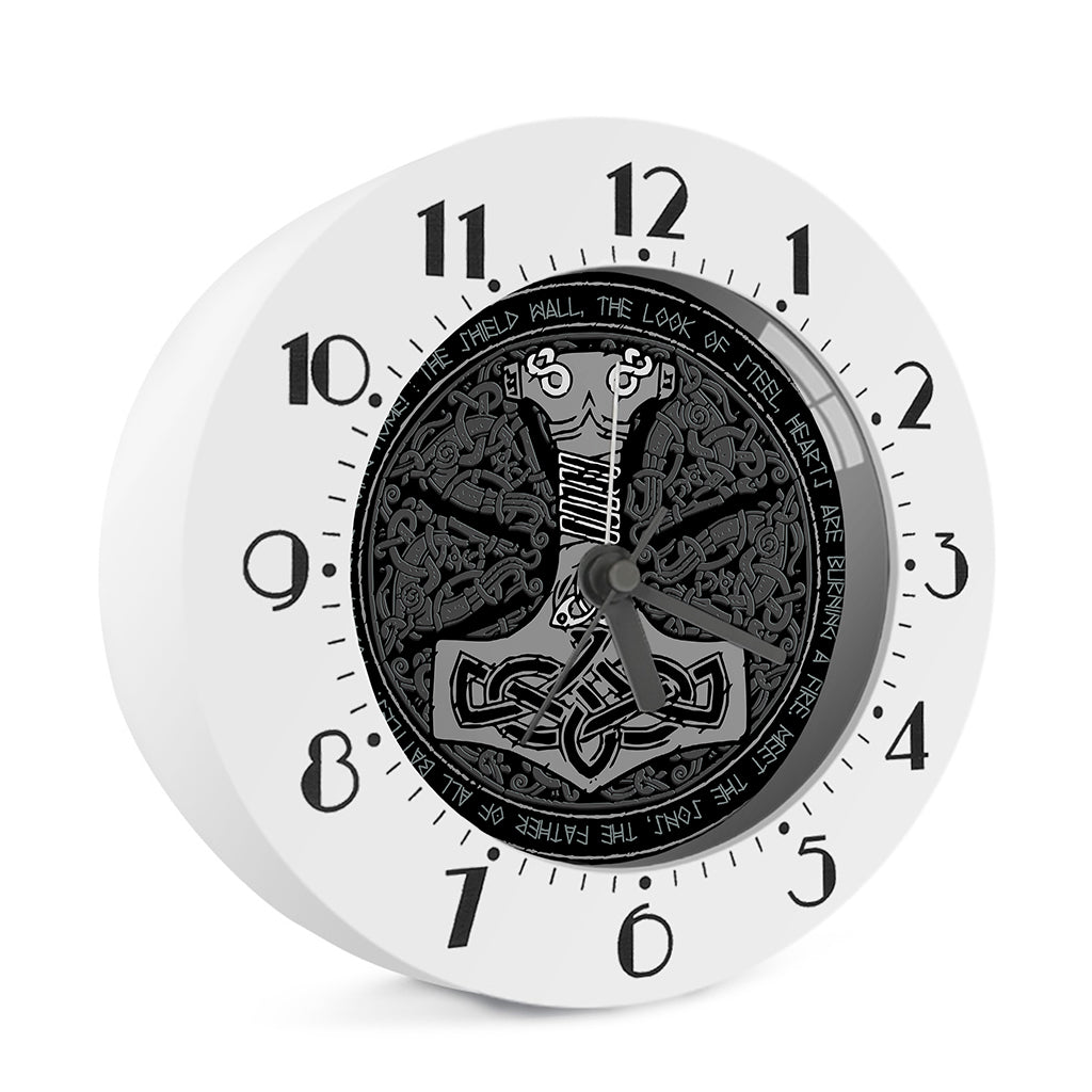 Mjolnir Hammer Of Thor Print Alarm Clock