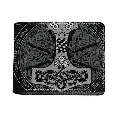 Mjolnir Hammer Of Thor Print Bifold Wallet