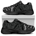 Mjolnir Hammer Of Thor Print Black Chunky Shoes