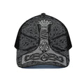 Mjolnir Hammer Of Thor Print Black Mesh Trucker Hat