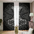 Mjolnir Hammer Of Thor Print Dimout Pencil Pleat Curtains