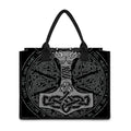 Mjolnir Hammer Of Thor Print Canvas Tote Bag