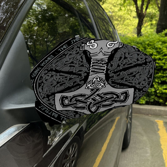 Mjolnir Hammer Of Thor Print Car Side Mirror Covers