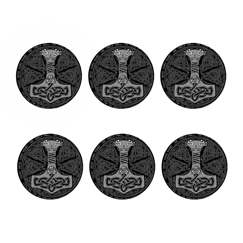 Mjolnir Hammer Of Thor Print Coaster Set