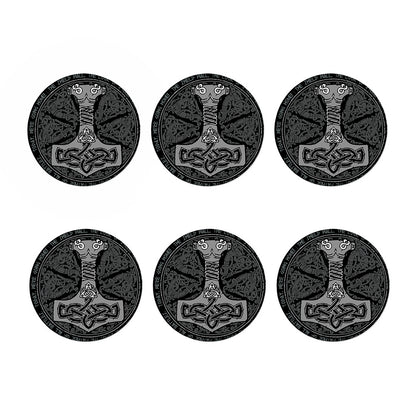 Mjolnir Hammer Of Thor Print Coaster Set
