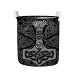 Mjolnir Hammer Of Thor Print Collapsible Laundry Basket