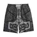 Mjolnir Hammer Of Thor Print Cotton Shorts