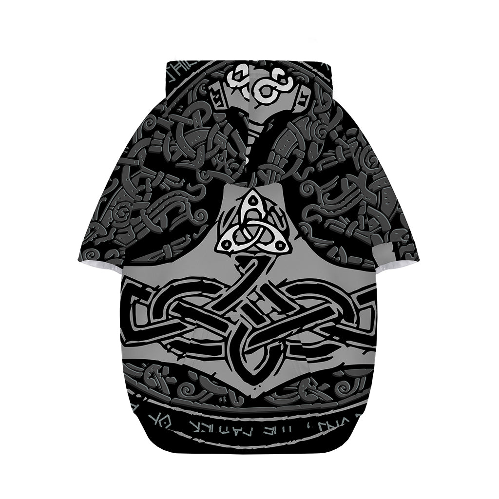 Mjolnir Hammer Of Thor Print Dog Zip Up Hoodie