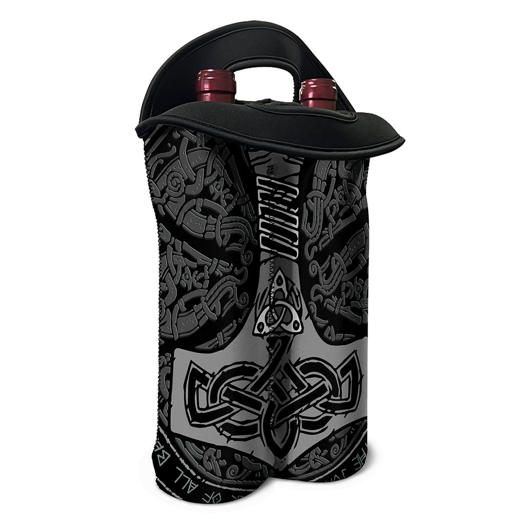 Mjolnir Hammer Of Thor Print Double Neoprene Wine Tote