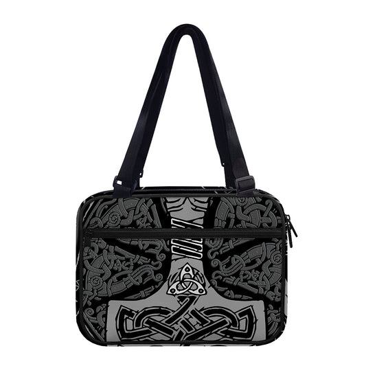 Mjolnir Hammer Of Thor Print Double Strap Bible Bag
