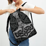 Mjolnir Hammer Of Thor Print Drawstring Backpack