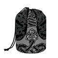 Mjolnir Hammer Of Thor Print Drawstring Makeup Bag