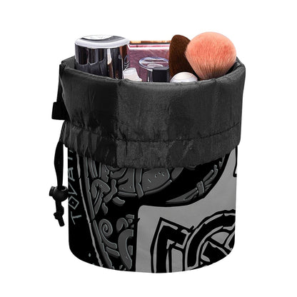 Mjolnir Hammer Of Thor Print Drawstring Makeup Bag
