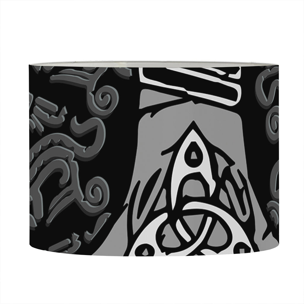 Mjolnir Hammer Of Thor Print Drum Lamp Shade