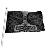 Mjolnir Hammer Of Thor Print Flag