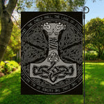 Mjolnir Hammer Of Thor Print Garden Flag