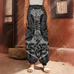 Mjolnir Hammer Of Thor Print Harem Pants