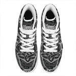 Mjolnir Hammer Of Thor Print High Top Leather Sneakers