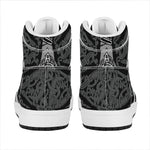 Mjolnir Hammer Of Thor Print High Top Leather Sneakers