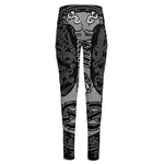 Mjolnir Hammer Of Thor Print High-Waisted Pocket Leggings