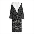 Mjolnir Hammer Of Thor Print Hooded Bathrobe