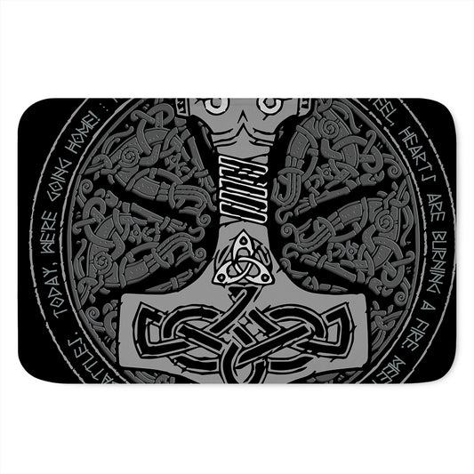 Mjolnir Hammer Of Thor Print Indoor Door Mat