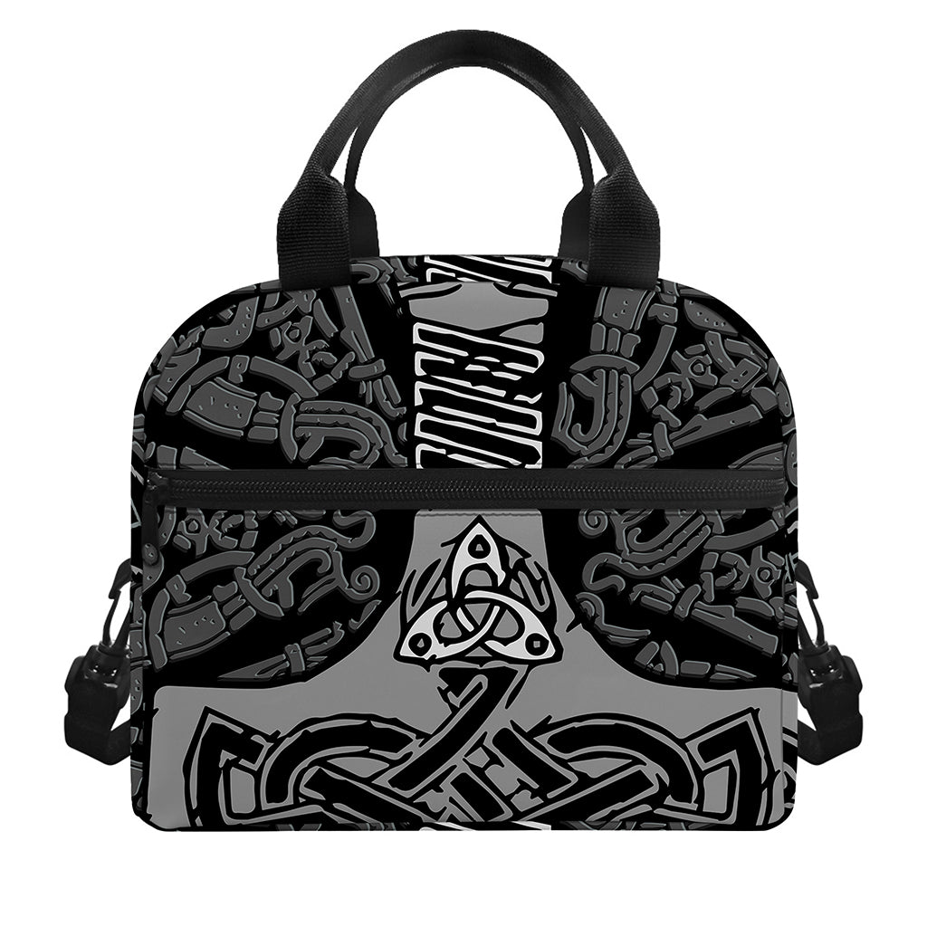 Mjolnir Hammer Of Thor Print Insulated Lunch Bag