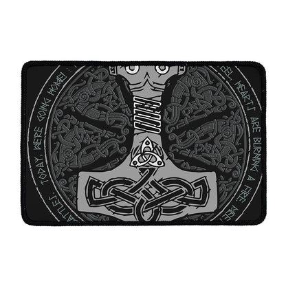 Mjolnir Hammer Of Thor Print Kitchen Mat
