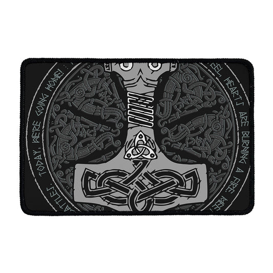 Mjolnir Hammer Of Thor Print Kitchen Mat