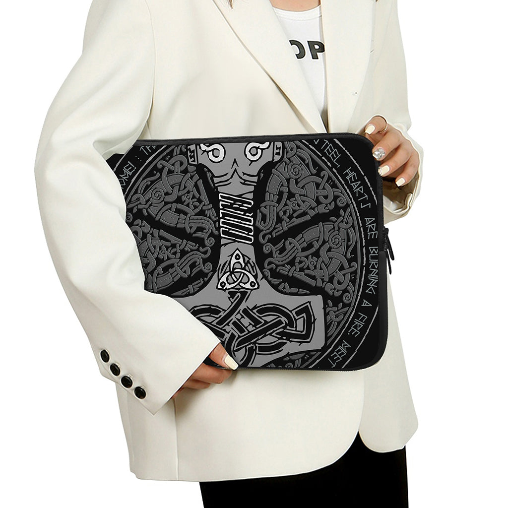 Mjolnir Hammer Of Thor Print Laptop Sleeve