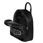 Mjolnir Hammer Of Thor Print Leather Backpack