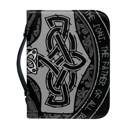 Mjolnir Hammer Of Thor Print Leather Bible Cover