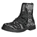 Mjolnir Hammer Of Thor Print Lace-Up Boots