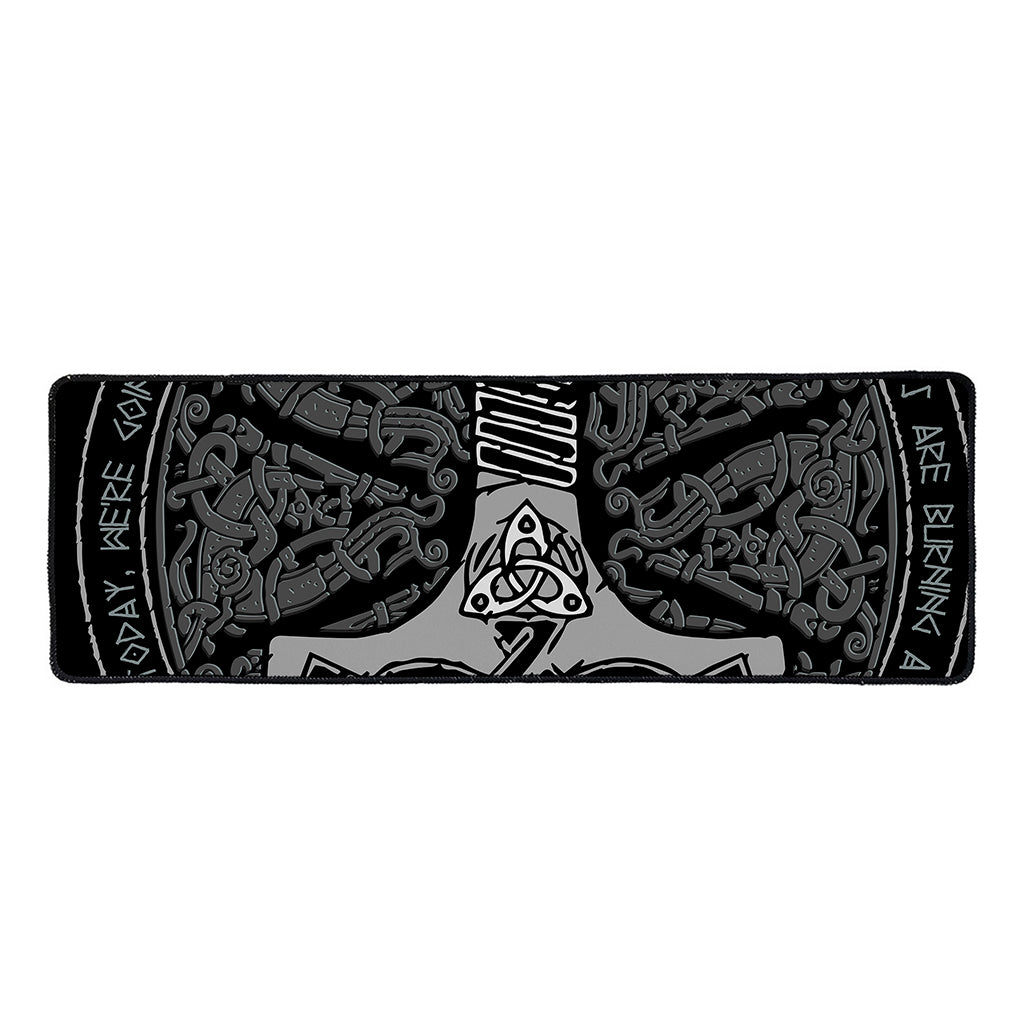 Mjolnir Hammer Of Thor Print Long Kitchen Mat