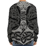 Mjolnir Hammer Of Thor Print Long Sleeve Baseball Jersey
