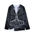 Mjolnir Hammer Of Thor Print Long Sleeve Short Coat