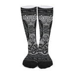 Mjolnir Hammer Of Thor Print Long Socks