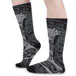 Mjolnir Hammer Of Thor Print Long Socks
