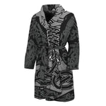 Mjolnir Hammer Of Thor Print Men's Bathrobe