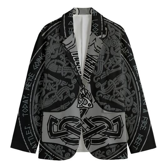 Mjolnir Hammer Of Thor Print Men's Blazer