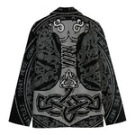 Mjolnir Hammer Of Thor Print Men's Blazer