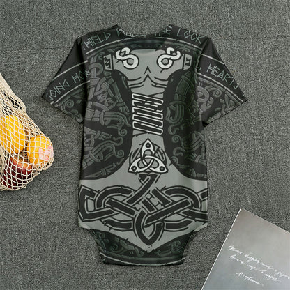 Mjolnir Hammer Of Thor Print Men's Bodysuit