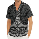 Mjolnir Hammer Of Thor Print Men's Deep V-Neck Shirt