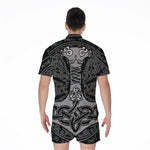 Mjolnir Hammer Of Thor Print Men's Rompers