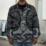 Mjolnir Hammer Of Thor Print Men's Shirt Jacket