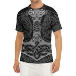 Mjolnir Hammer Of Thor Print Men's Short Sleeve Rash Guard