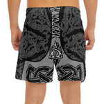 Mjolnir Hammer Of Thor Print Men's Split Running Shorts