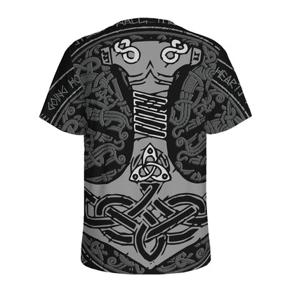 Mjolnir Hammer Of Thor Print Men's Sports T-Shirt